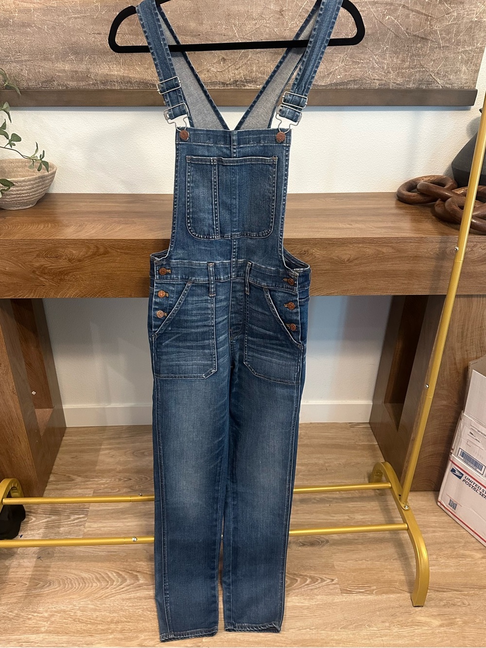 Madewell Dark Blue Denim Overalls